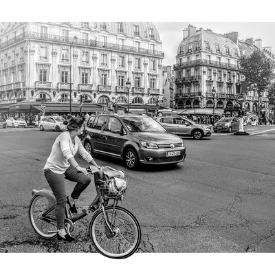 vélo dans le trafic